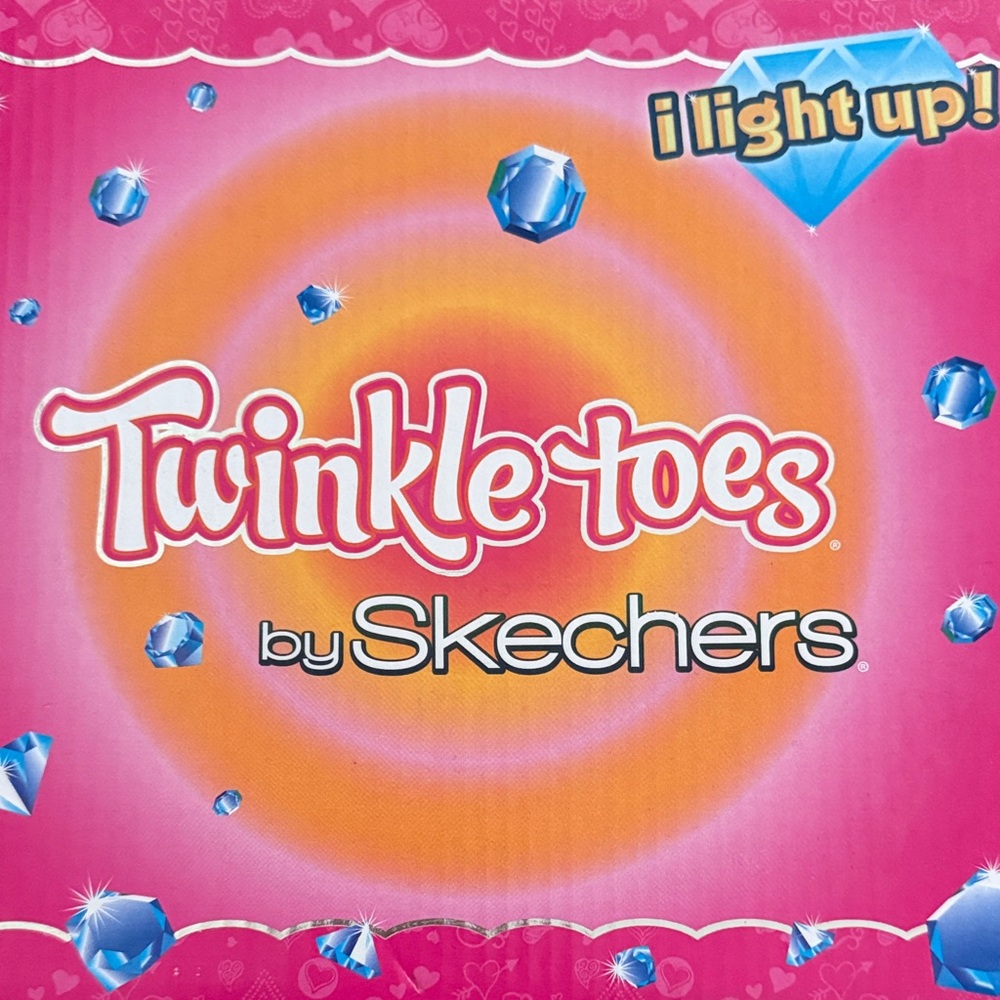 Skechers Twinkle Toes Kids Sneakers - Pink and Black - Picture 9 of 9